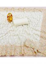 Sattin Banglori Silk White Festival Wear Sequins Work Saree